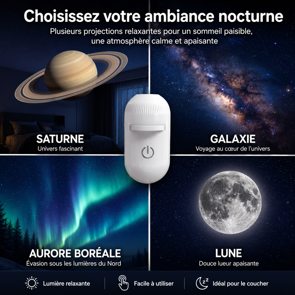 Nébulia™ - Projecteur Galaxie